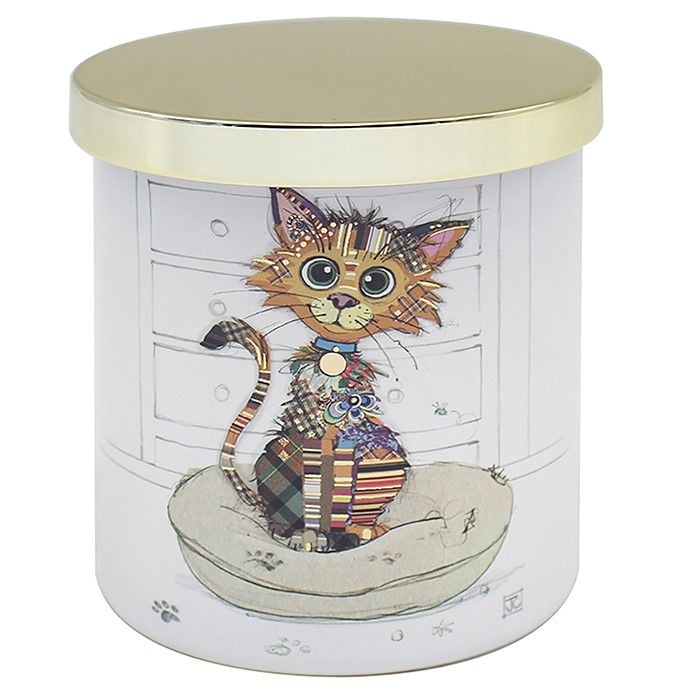 Large Kimba Kitten Gift Candle - Bug Art