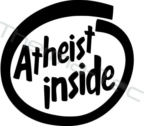 Atheist Inside vinyl decal