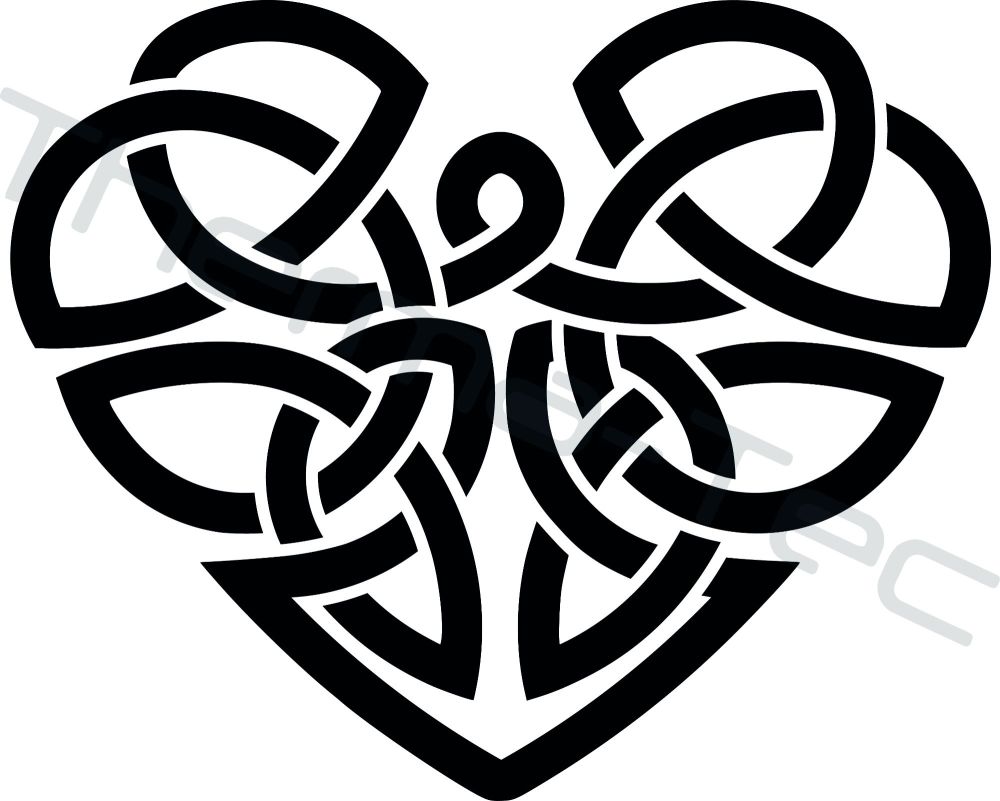 Celtic Heart vinyl decal