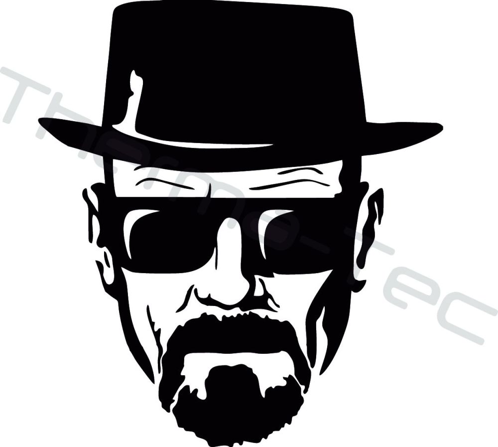 Breaking Bad Heisenberg Walter White vinyl decal