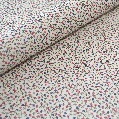 Red and Blue Ditsy Floral
