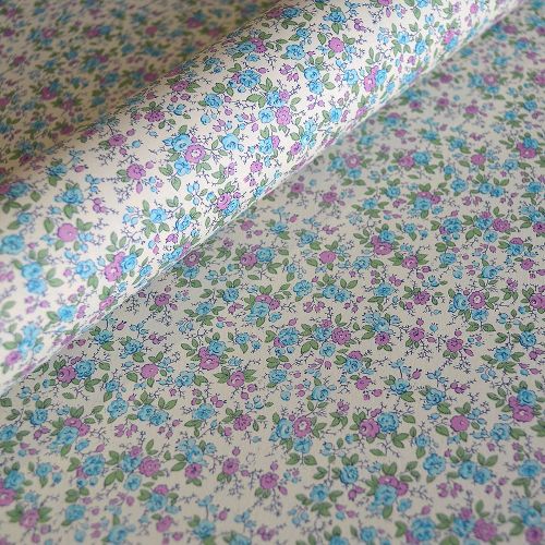 Lilac and Blue Ditsy Floral