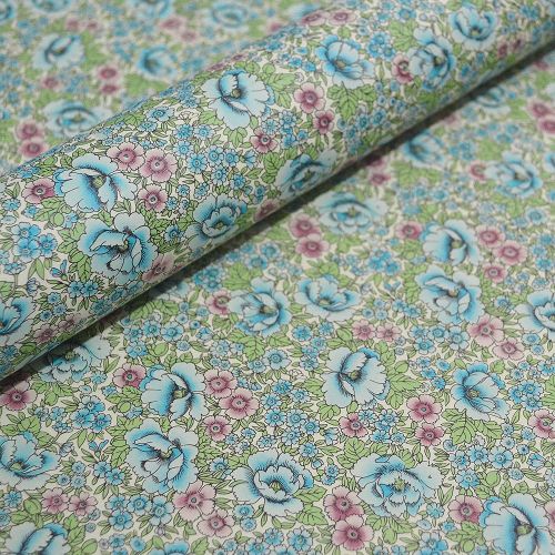 Rich Floral Design in Blue