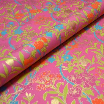 Floral Vine Hot Pink