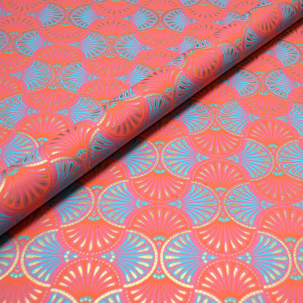 Hot Pink/Blue Deco Fans