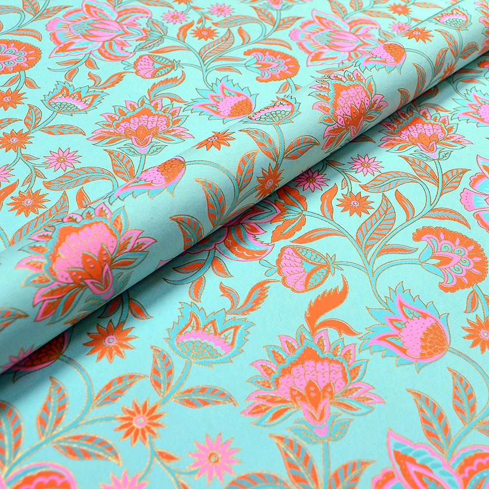 Floral Twist Light Aqua