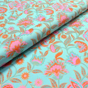 Floral Twist Light Aqua
