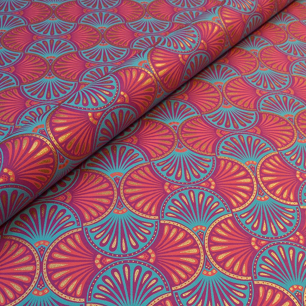 Magenta/Blue Deco Fans