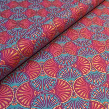 Magenta/Blue Deco Fans