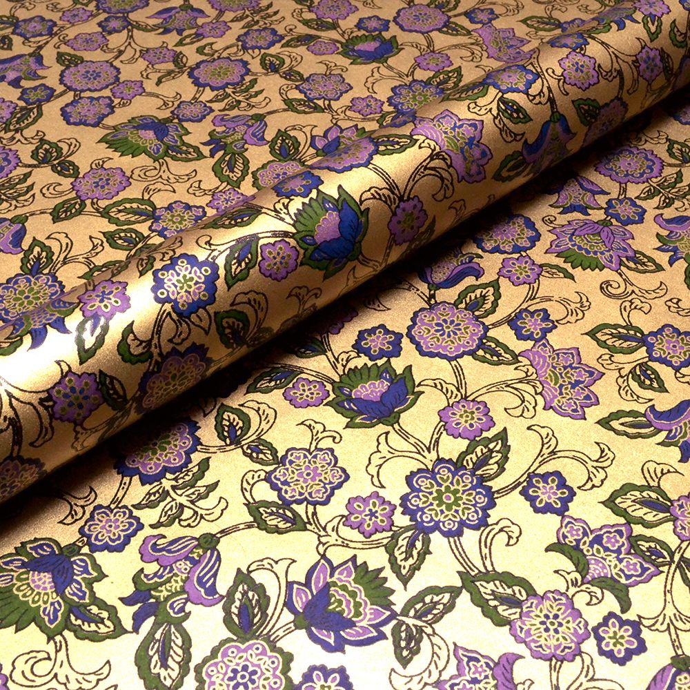 Gold and Purple Floral