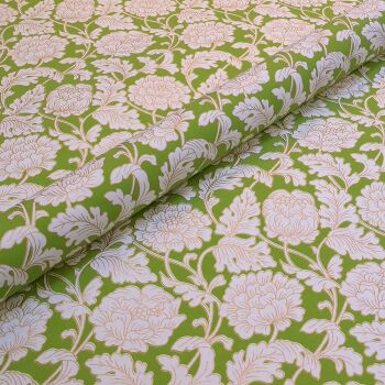 Green and Gold Floral