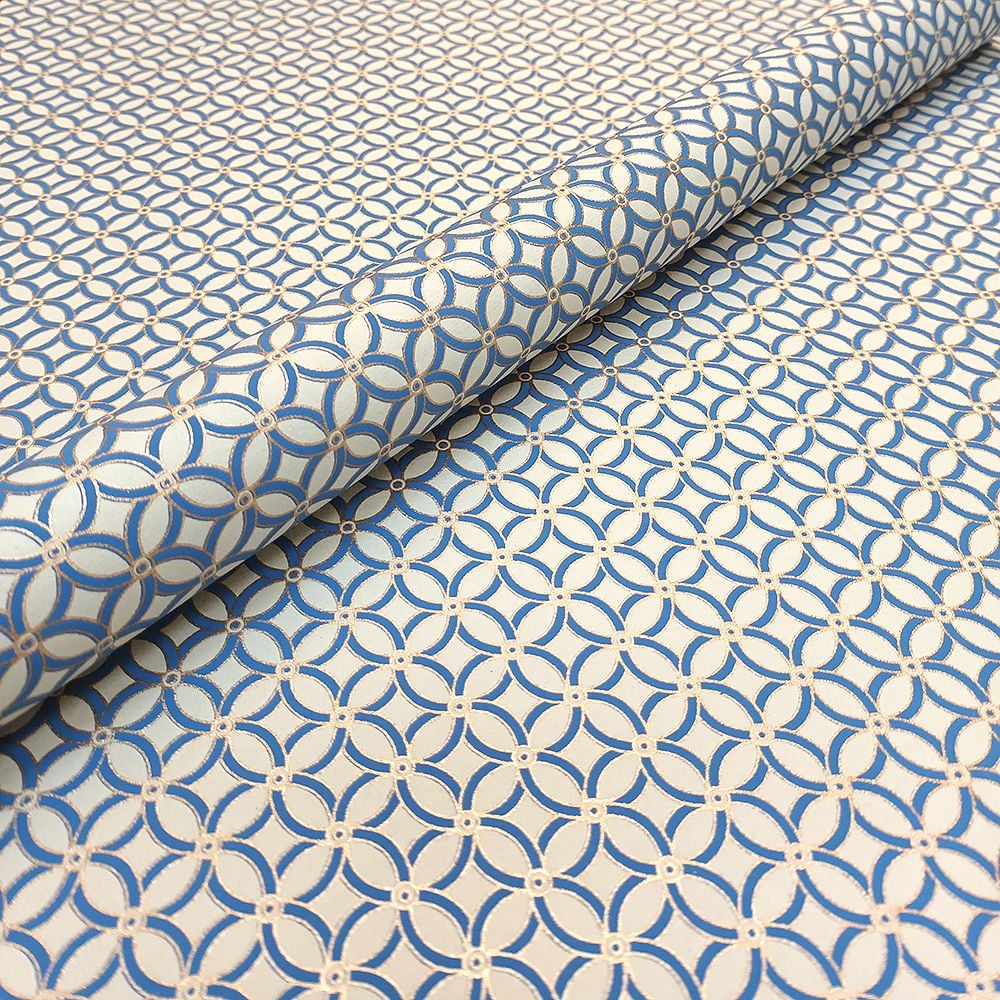 Blue and Gold Geometric