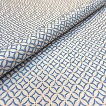 Blue and Gold Geometric