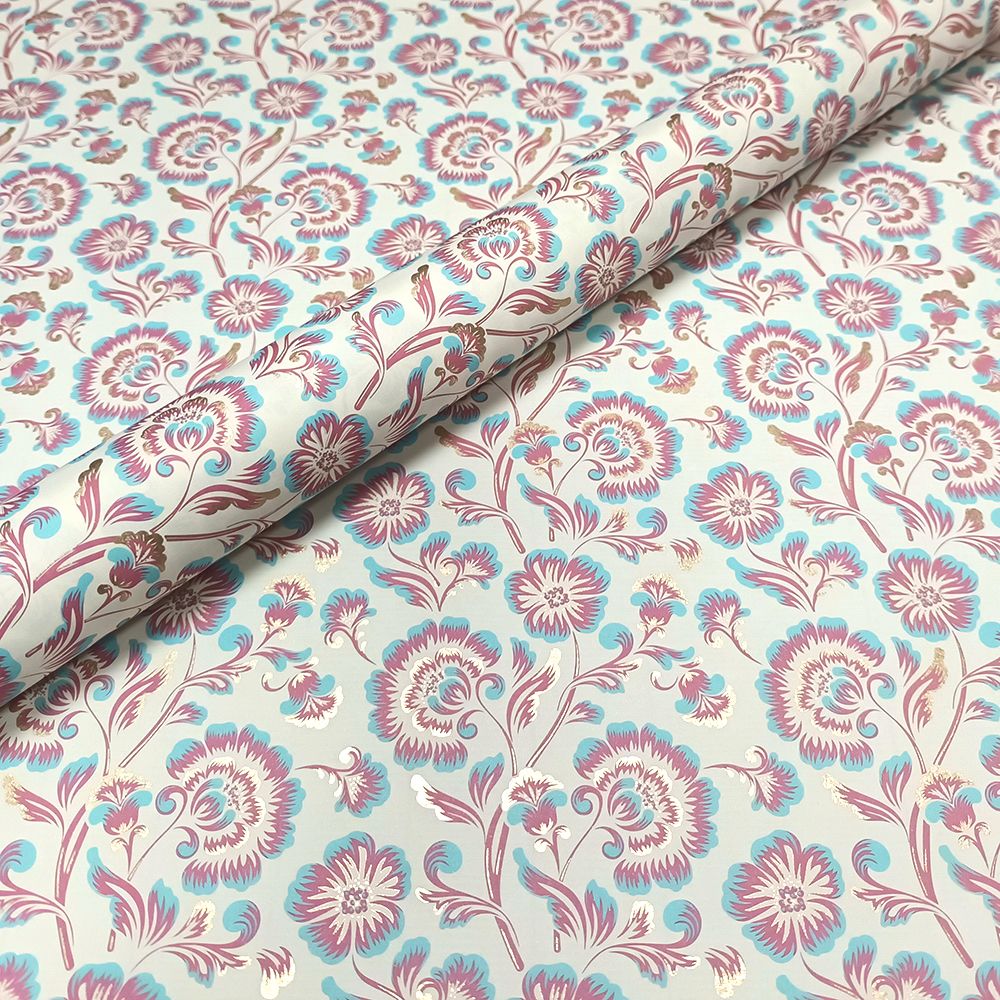 Fascino Floreale Pink and Aqua