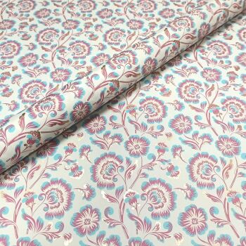 Fascino Floreale Pink and Aqua