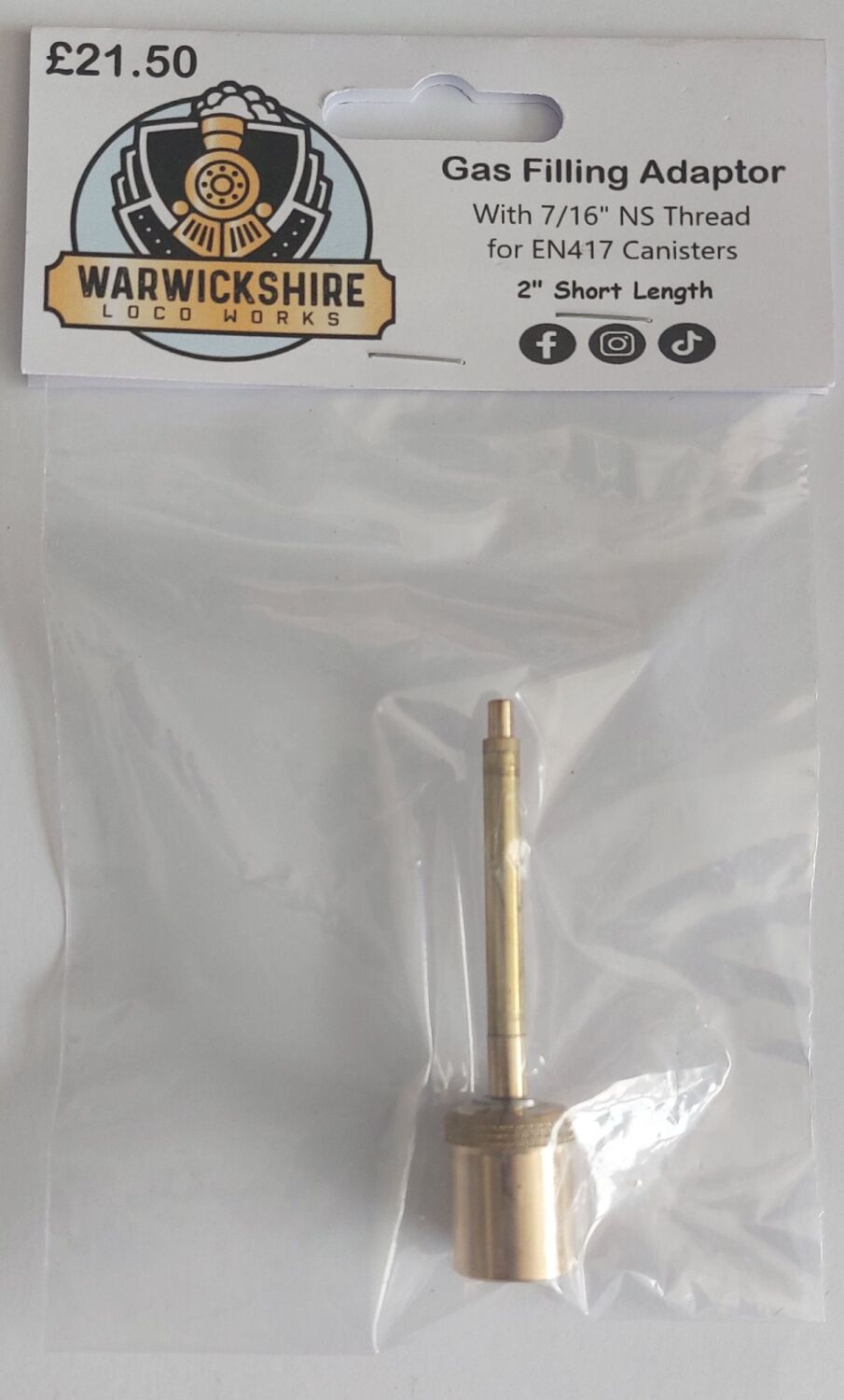Gas Filler Adapter - Short