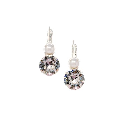 Pearl and Crystal Drop Earrings