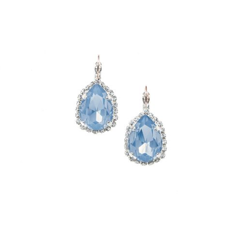 Light Blue Opal Pear Earrings