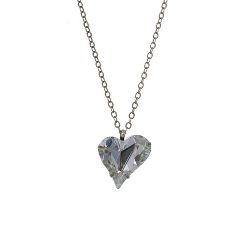 Blue Shade Crystal Sweet Heart Pendant