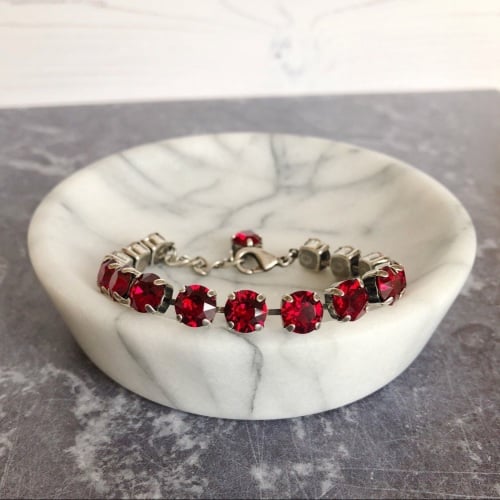 Ruby Medium Crystal Tennis Bracelet