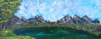 Rocky Lake by Janet Watson Art