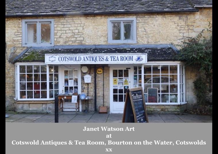 Janet Watson Art at Cotswold Antiques &amp; Tea Room, Bourton on the Water, Co