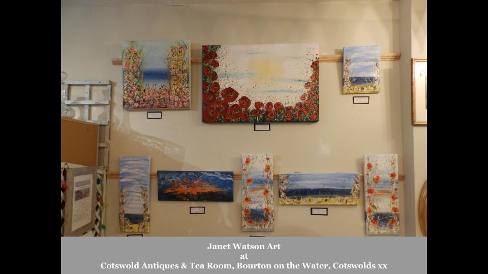 Janet Watson Art at Cotswold Antiques &amp; Tea Room, Bourton on the Water, Co