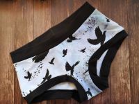 XL Boy Shorts UK 18-20 - Hand Dyed Birds