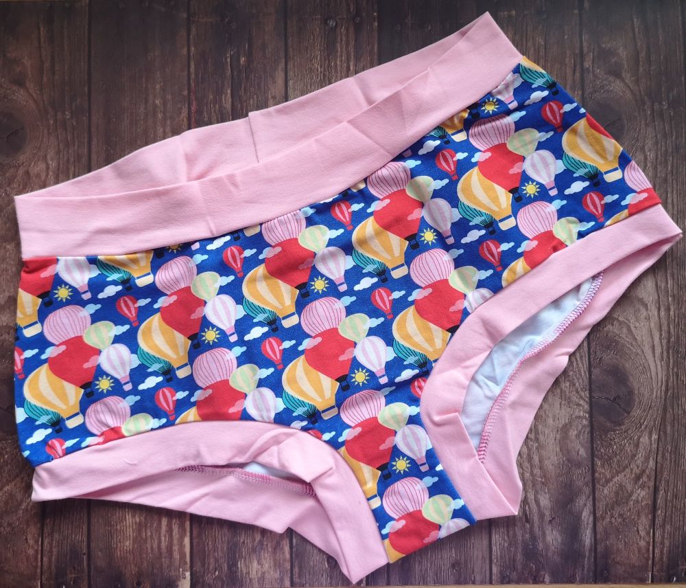 XL Boy Shorts UK 18-20 - Up, Up & Away