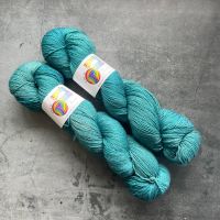 AQUA Semi Solid on Merino / Yak / Nylon sock