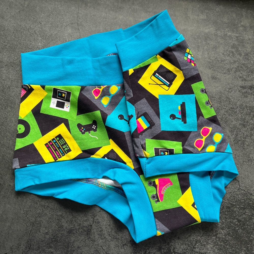 MEDIUM Boy Shorts UK 10-12 - 80's Play