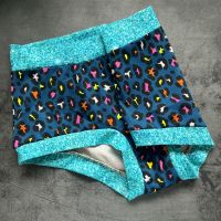 XL Boy Shorts UK 18-20 - Neon Leopard Print