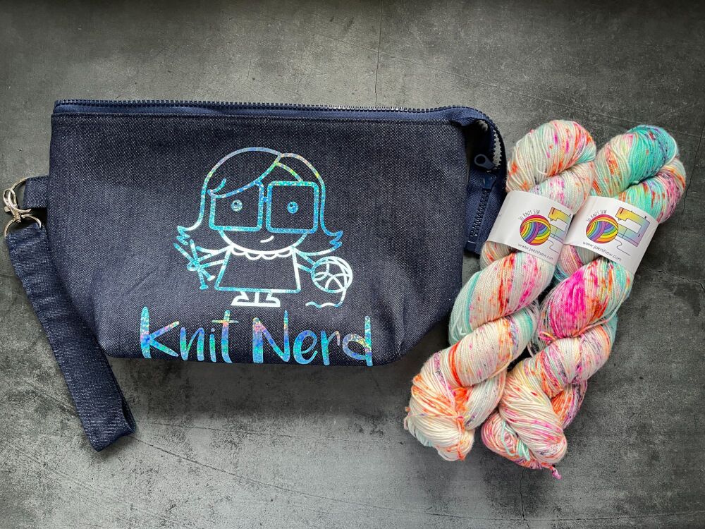 Knit Nerd Boxy Bottomed Project Bag