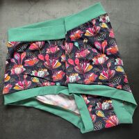 XXL Boy Shorts UK 22-24 - Navy Flowers