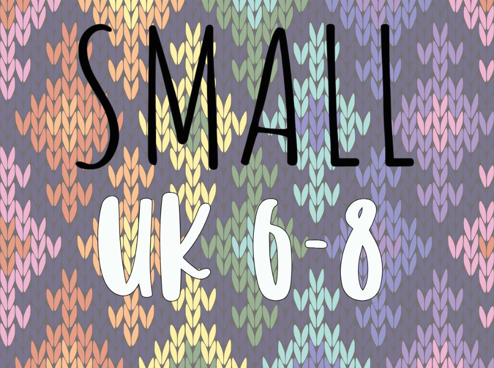 <!— 001 —>Small, UK Size 6-8