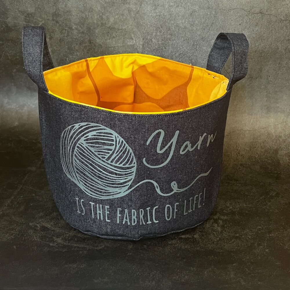 Soul Fabric - Mini Denim Yarn Bucket