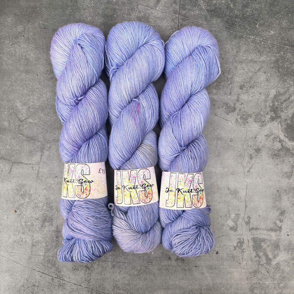 Silver Blue on Merino Nylon sock