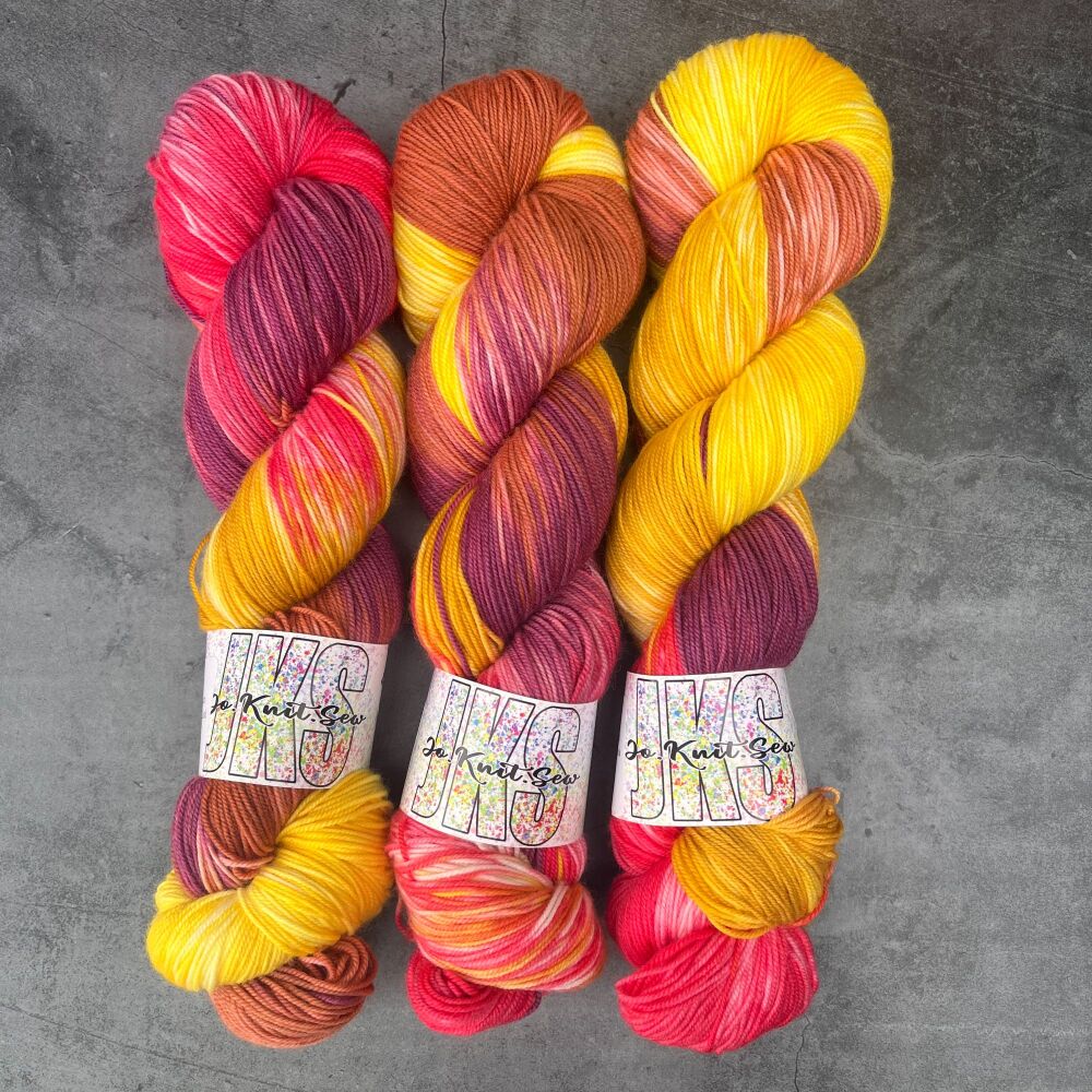 Perpetual Adoration on Merino Nylon Krypton sock