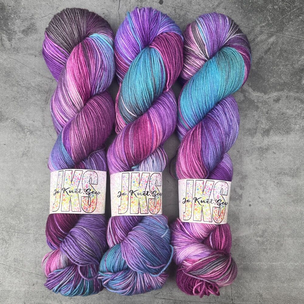 Hot Mess on Merino Nylon sock