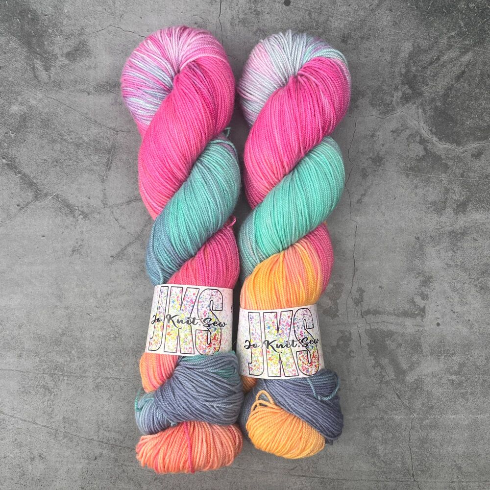 Fireflies on Merino Nylon sock
