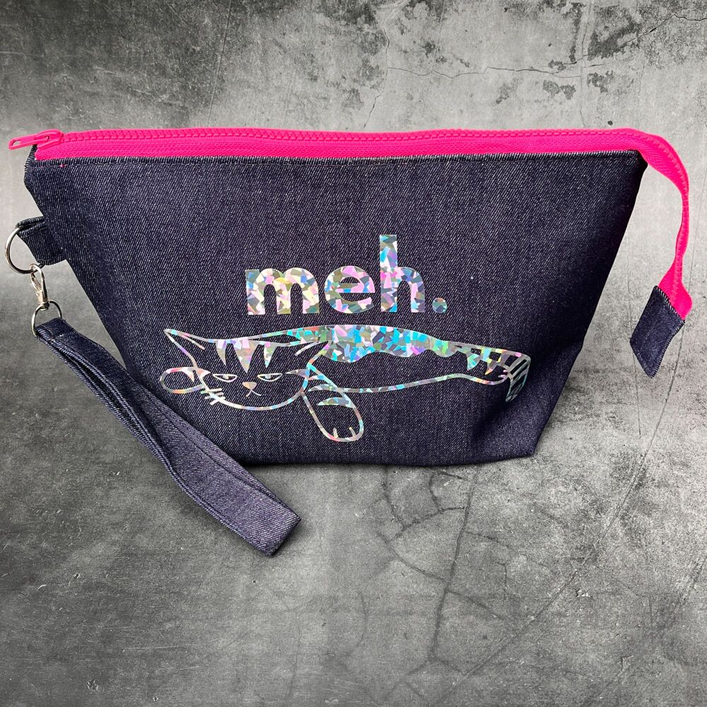 Meh Cat Boxy Bottomed Project Bag