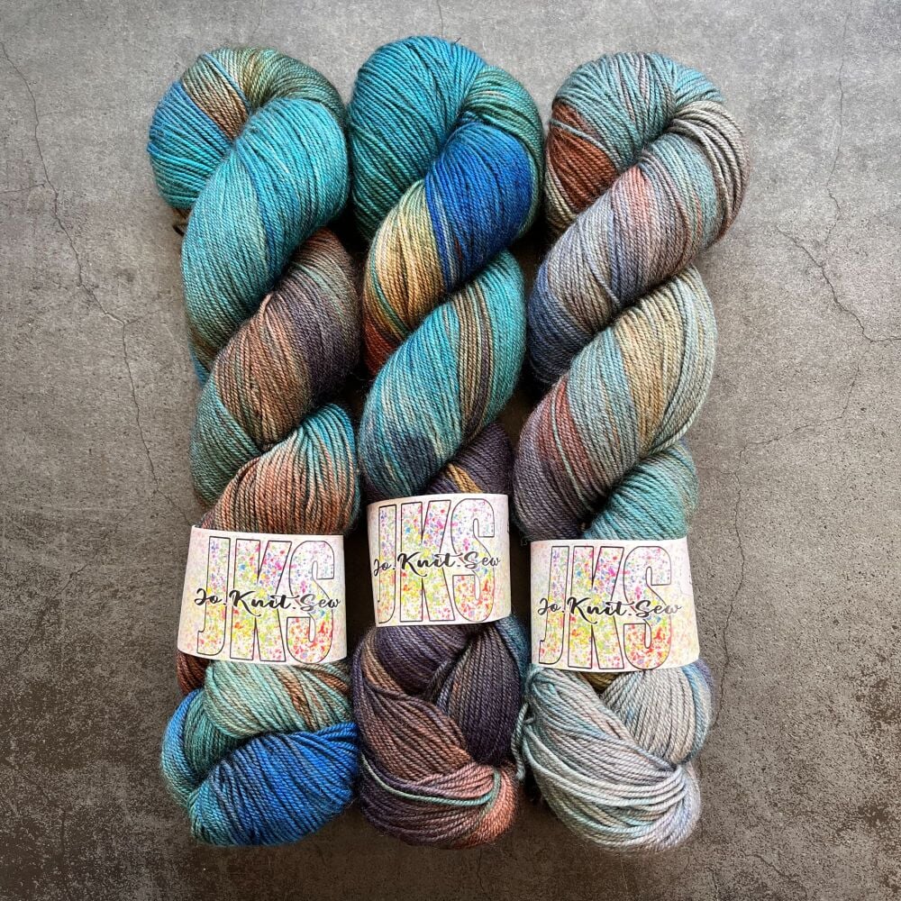 Verdigris on Merino / Yak / Nylon sock