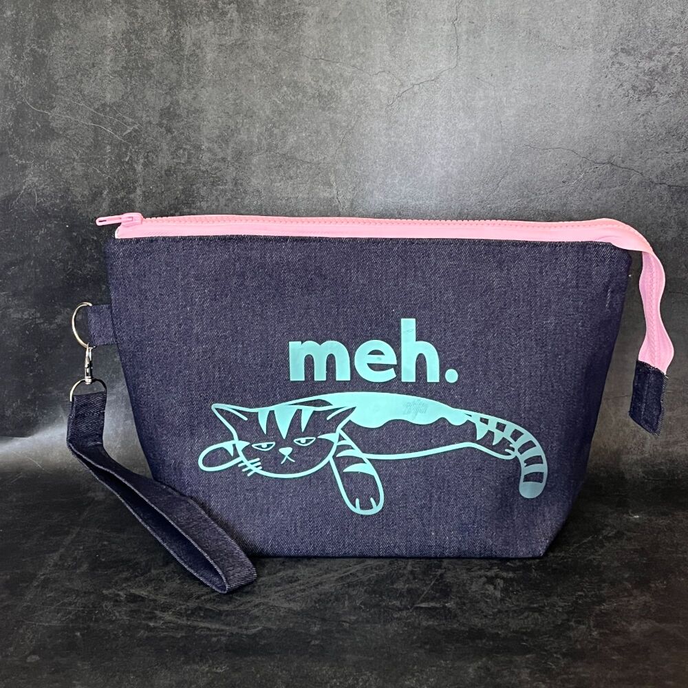 Meh Cat Boxy Bottomed Project Bag