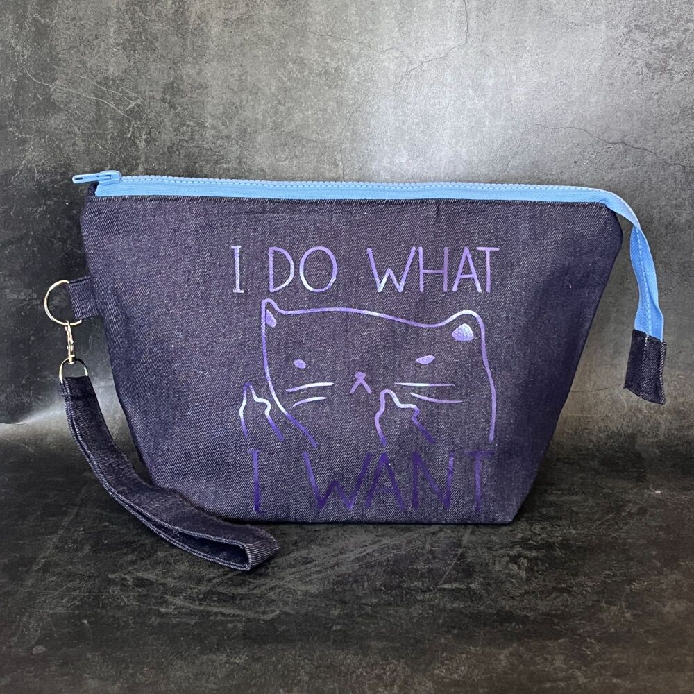 I do What I Want Boxy Bottomed Project Bag