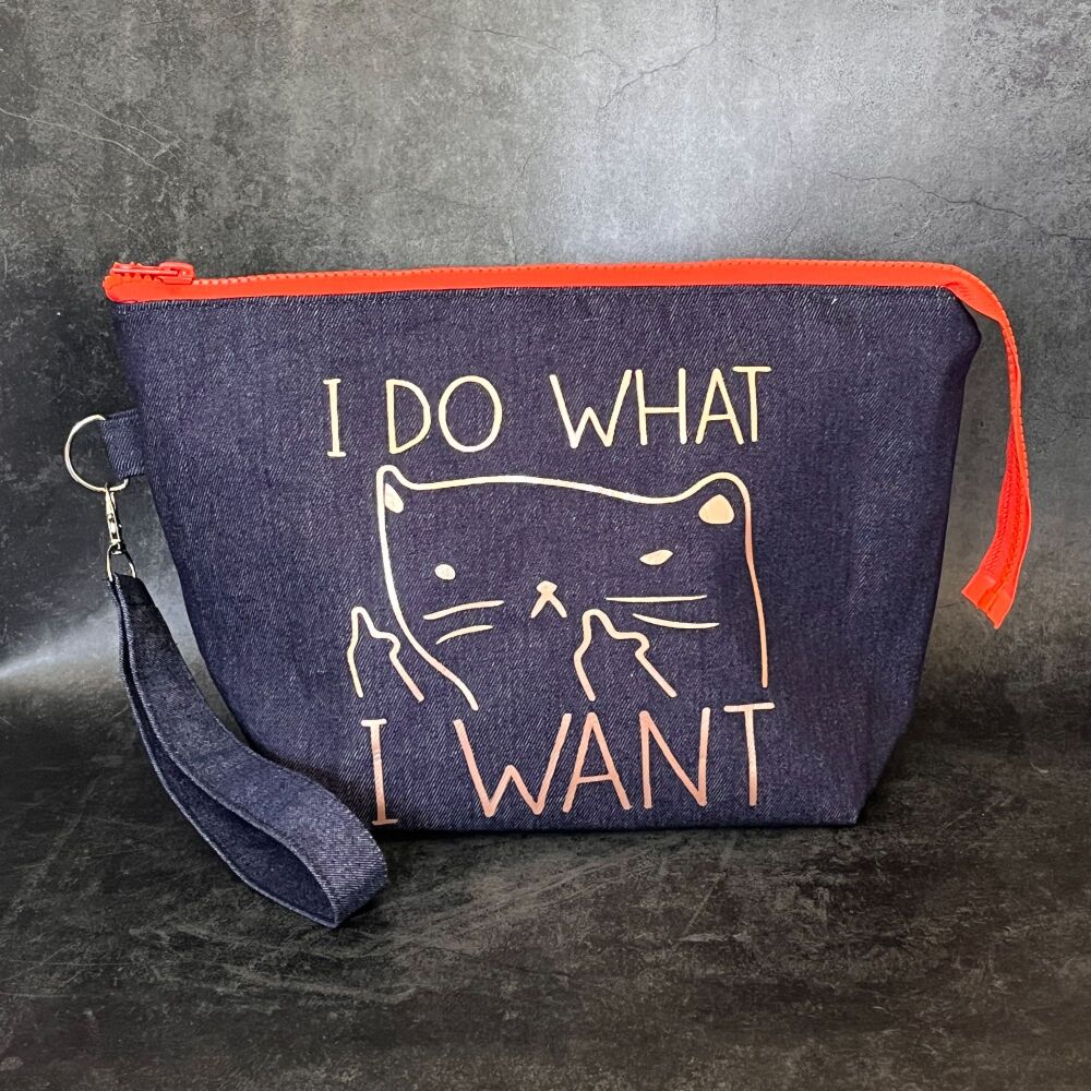 I do What I Want Boxy Bottomed Project Bag