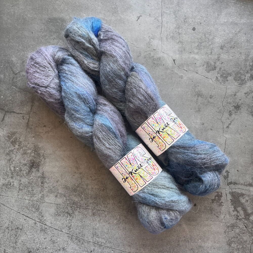 Verdigris Baby Suri / Silk Fluffy Lace