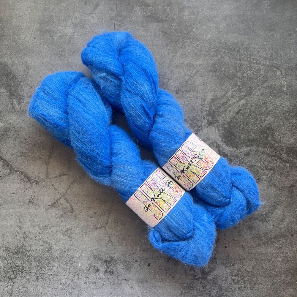 Oooft Blue Baby Suri / Silk Fluffy Lace