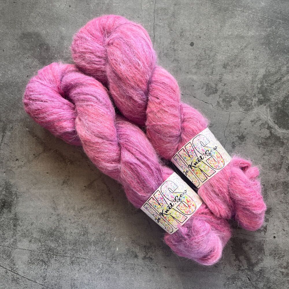 Burgundy Baby Suri / Silk Fluffy Lace