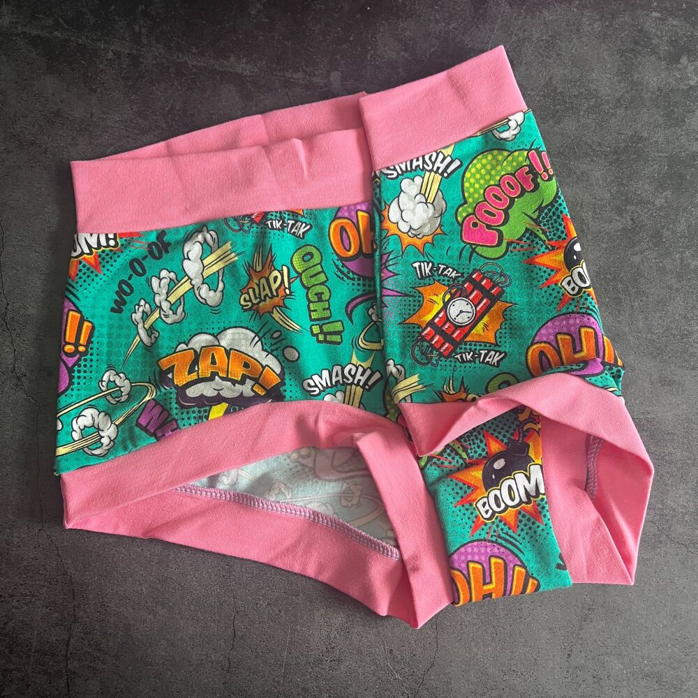 LARGE Boy Shorts UK 14-16 - Kapow!