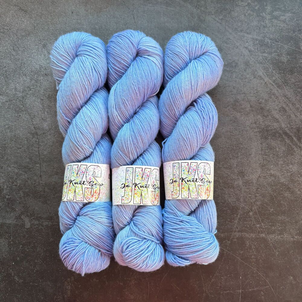 SILVER BLUE on Merino Nylon sock